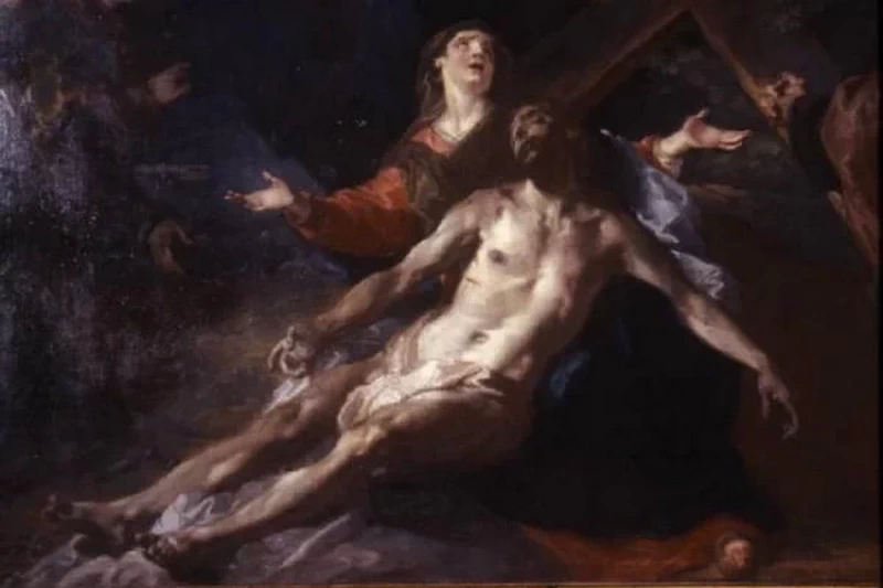 Deposizione, particolare - Giuseppe Bazzani, Mantova, Museo Diocesano